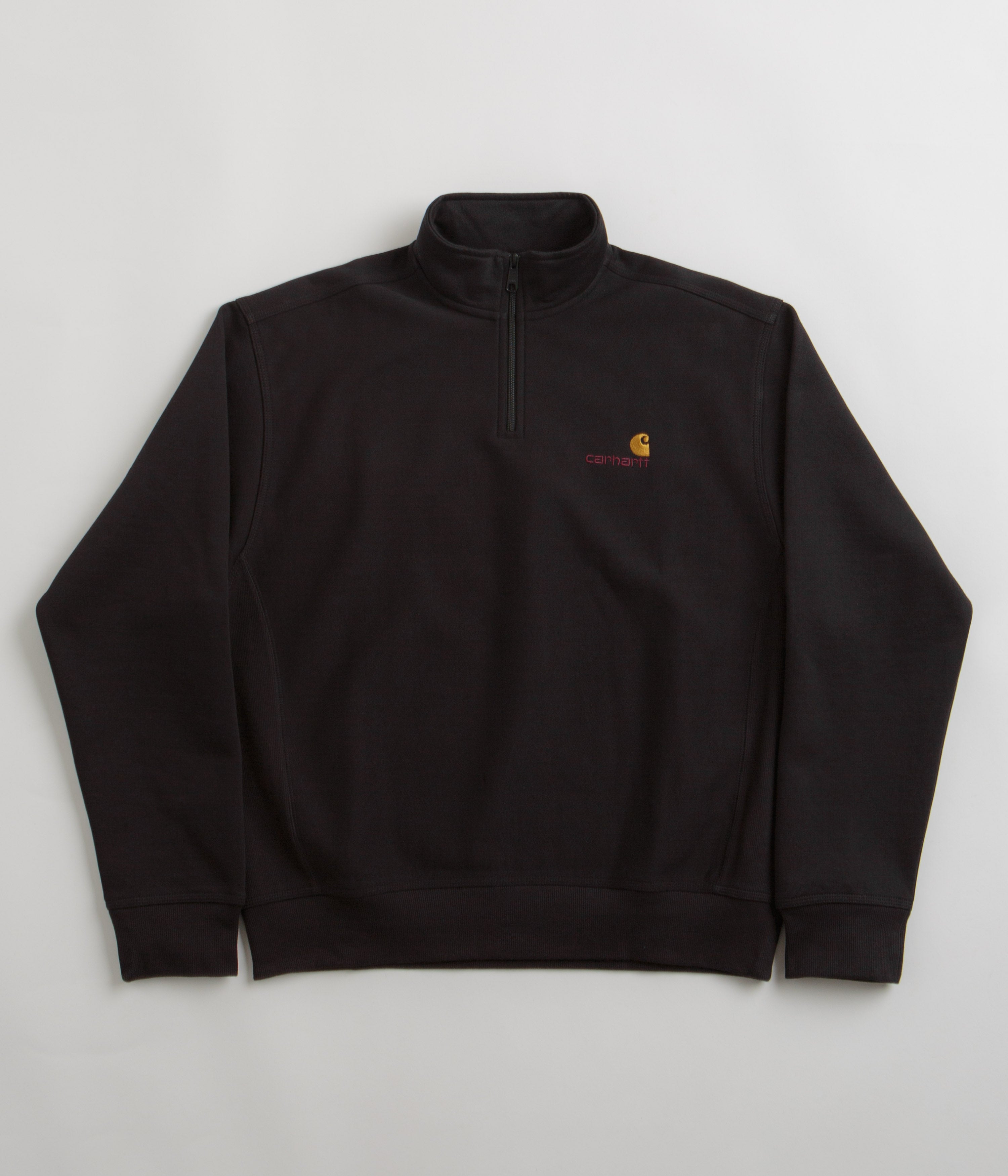Half zip american script sweatshirt carhartt Clearance
