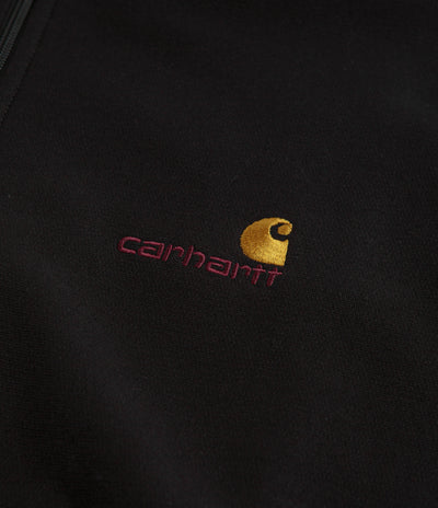 Carhartt Half Zip American Script Sweatshirt - Black