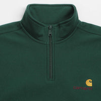 Carhartt Half Zip American Script Sweatshirt in Dark Fir thumbnail