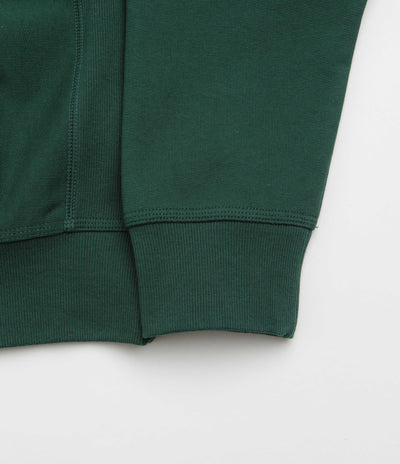Carhartt Half Zip American Script Sweatshirt in Dark Fir