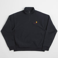 Carhartt Half Zip American Script Sweatshirt - Deep Night thumbnail