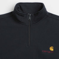 Carhartt Half Zip American Script Sweatshirt - Deep Night thumbnail