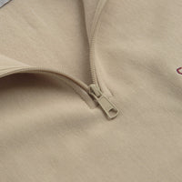 Carhartt Half Zip American Script Sweatshirt in Fleur De Sel thumbnail