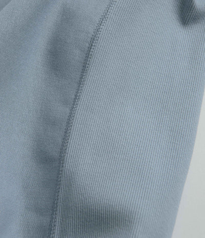 Carhartt Half Zip American Script Sweatshirt in Frosted Blue
