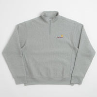 Carhartt Half Zip American Script Sweatshirt - Grey Heather thumbnail