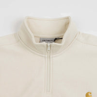 Carhartt Half Zip American Script Sweatshirt in Natural thumbnail
