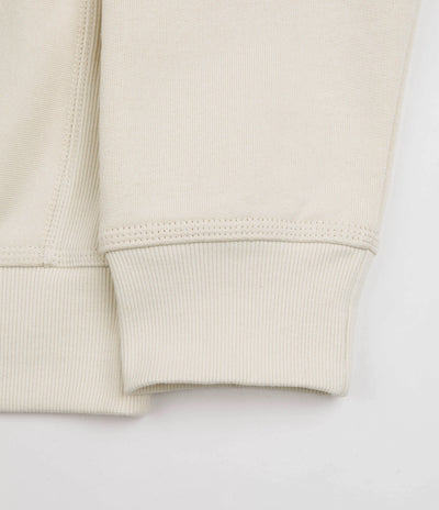 Carhartt Half Zip American Script Sweatshirt in Natural