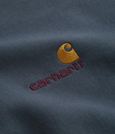 Carhartt Half Zip American Script Sweatshirt - Ore