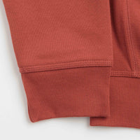 Carhartt Half Zip American Script Sweatshirt - Oxide Red thumbnail
