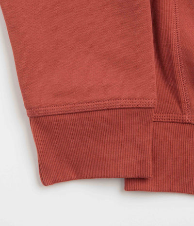 Carhartt Half Zip American Script Sweatshirt - Oxide Red