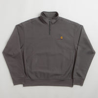 Carhartt Half Zip American Script Sweatshirt in Porphyry thumbnail
