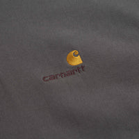 Carhartt Half Zip American Script Sweatshirt in Porphyry thumbnail