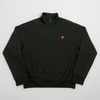 Carhartt Half Zip American Script Sweatshirt - Raven thumbnail