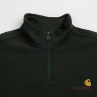 Carhartt Half Zip American Script Sweatshirt - Raven thumbnail