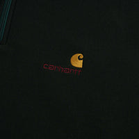 Carhartt Half Zip American Script Sweatshirt - Raven thumbnail