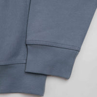 Carhartt Half Zip American Script Sweatshirt in Shady Blue thumbnail