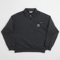 Carhartt Half Zip Detroit Sweatshirt in Black thumbnail