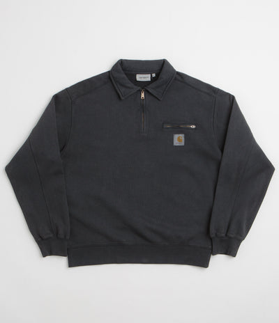 Carhartt Half Zip Detroit Sweatshirt in Black