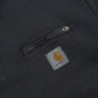 Carhartt Half Zip Detroit Sweatshirt in Black thumbnail