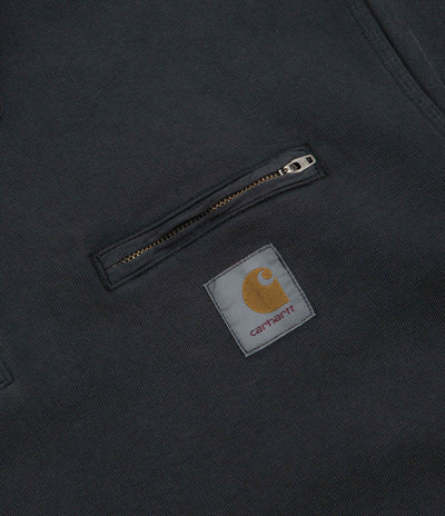 Carhartt Half Zip Detroit Sweatshirt in Black
