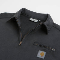 Carhartt Half Zip Detroit Sweatshirt in Black thumbnail