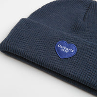 Carhartt Heart Patch Beanie - Blue thumbnail