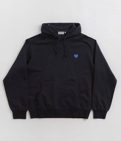 Carhartt Heart Patch Hoodie in Dark Navy