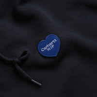 Carhartt Heart Patch Hoodie in Dark Navy thumbnail