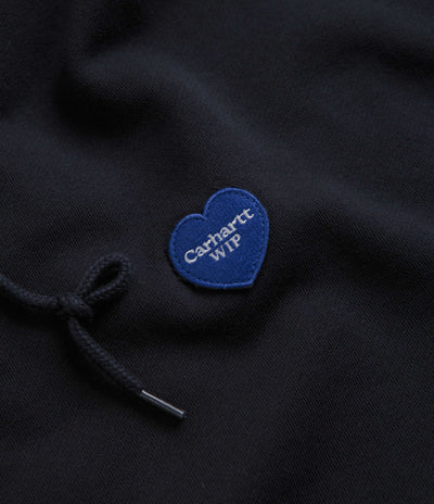 Carhartt Heart Patch Hoodie in Dark Navy