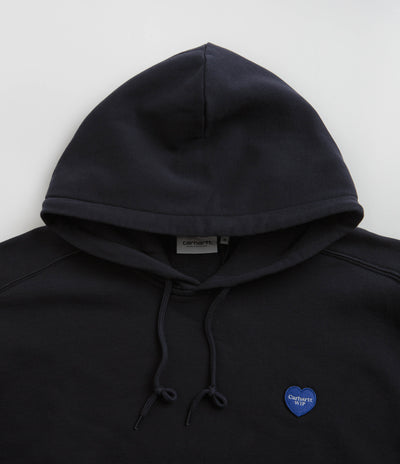 Carhartt Heart Patch Hoodie in Dark Navy