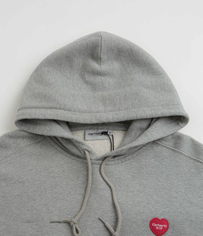 Carhartt Heart Patch Hoodie - Grey Heather