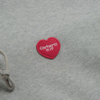 Carhartt Heart Patch Hoodie - Grey Heather thumbnail