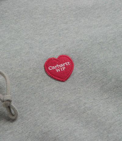 Carhartt Heart Patch Hoodie - Grey Heather