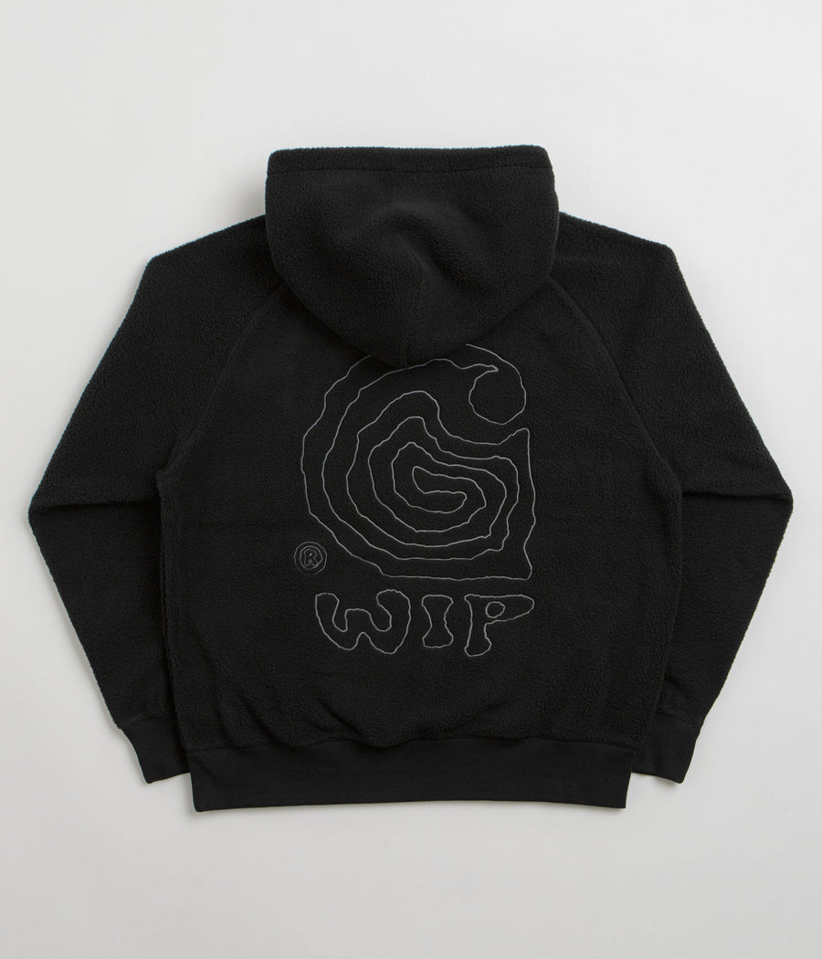 Carhartt Helix Hoodie in Black and Porphyry