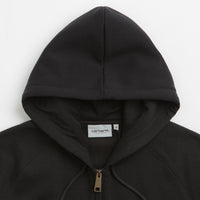 Carhartt Hooded Chase Jacket in Black and Gold thumbnail