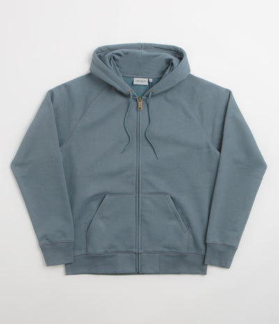 Carhartt Hooded Chase Jacket - Cozy Blue / Gold