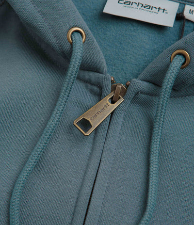 Carhartt Hooded Chase Jacket - Cozy Blue / Gold