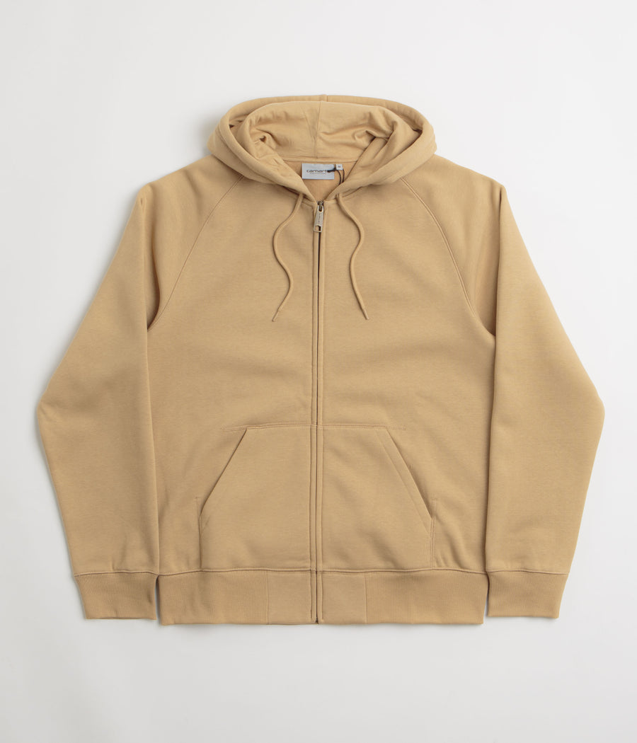 Carhartt Hooded Chase Jacket in Dusty Hamilton Brown and Gold