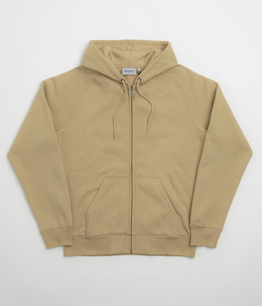 Carhartt Hooded Chase Jacket in Dusty Hamilton Brown and Gold