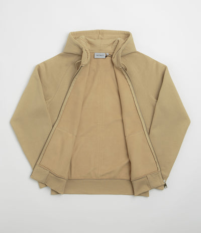 Carhartt Hooded Chase Jacket in Dusty Hamilton Brown and Gold