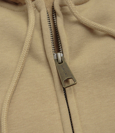 Carhartt Hooded Chase Jacket in Dusty Hamilton Brown and Gold