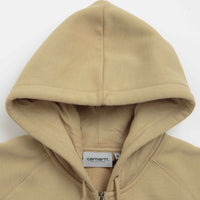 Carhartt Hooded Chase Jacket in Dusty Hamilton Brown and Gold thumbnail