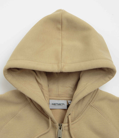 Carhartt Hooded Chase Jacket in Dusty Hamilton Brown and Gold