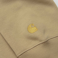 Carhartt Hooded Chase Jacket in Dusty Hamilton Brown and Gold thumbnail