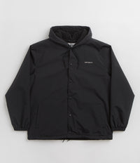Carhartt Hooded Coach Jacket in Black and White
