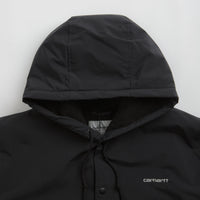 Carhartt Hooded Coach Jacket - Black / White thumbnail