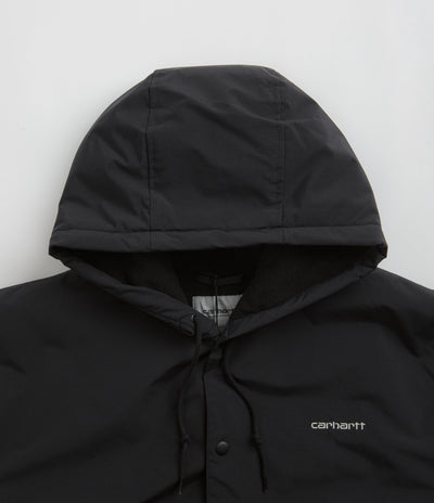 Carhartt Hooded Coach Jacket - Black / White