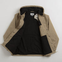 Carhartt Hooded Coach Jacket - Leather / Black thumbnail