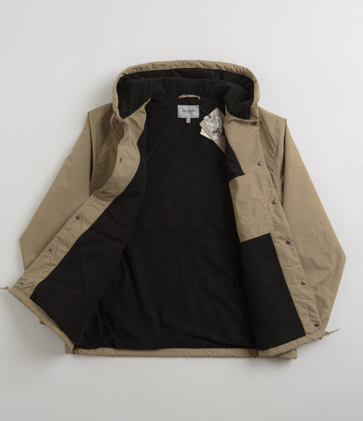 Carhartt Hooded Coach Jacket - Leather / Black