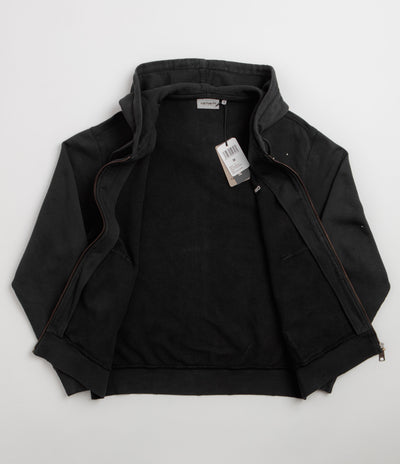 Carhartt Hooded Painter Jacket - Black / Destroy Wash / Splatter